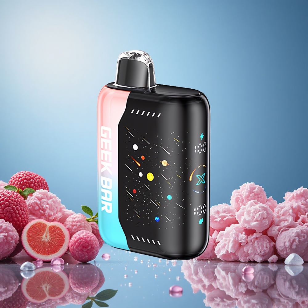 GEEK BAR Pulse X 42K Šťávy Meteor Edice Růžová & Modrá Dvojitá Síťová Cívka Czech Republic vape