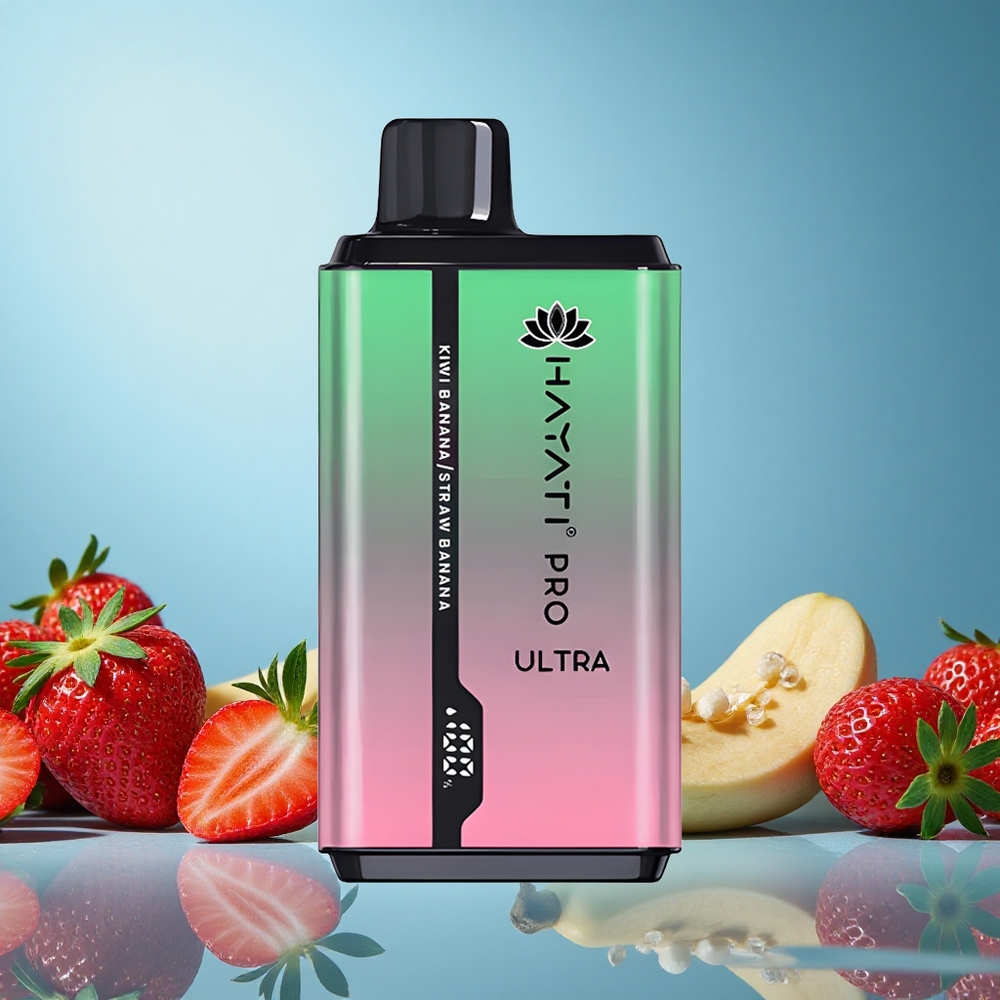 Hayati Pro Ultra 15000 Pofů Jednorázová Vape Kiwi Banán 24ml E-liquid Czech Republic vape