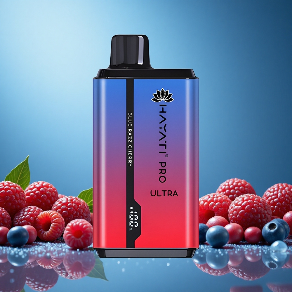 Hayati Pro Ultra 15000 Puffs Blue Razz Cherry 2 12ml Czech Republic vape