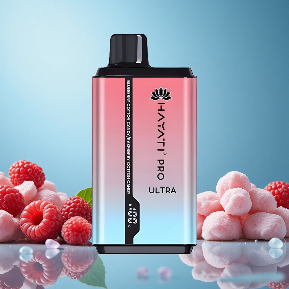 Hayati Pro Ultra 15000 Puffs Borůvkový Cukrový Vata Czech Republic vape