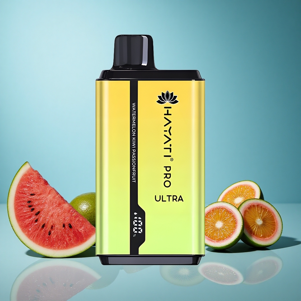 Hayati Pro Ultra 15000 Puffs Vodní Meloun Kiwi Mučenka Czech Republic vape