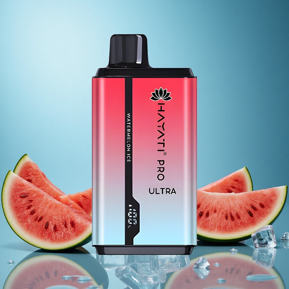 Hayati Pro Ultra 15000 Puffs Vodní meloun Led Czech Republic vape