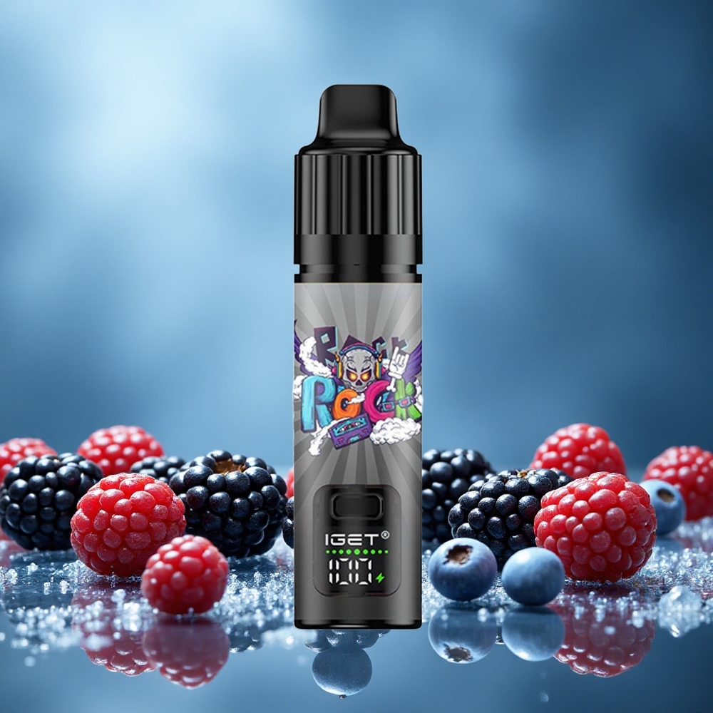 IGET BAR PLUS S3 10000 Puffs Ostružinový Led Jednorázová Vape Czech Republic vape 18 ml E-liquid 950 mAh