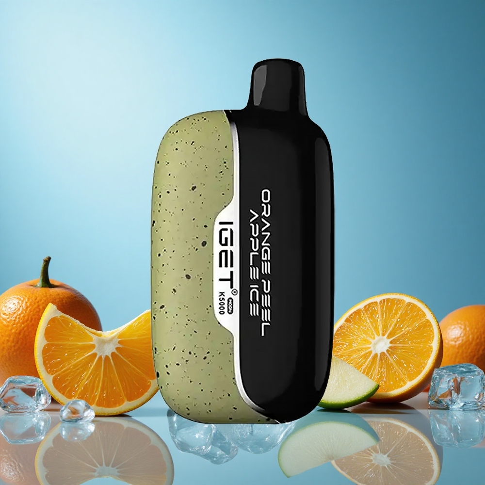 IGET Moon K5000 Puffs Pomerančová Kůra Jablko Led (až 5000 potáhnutí, 81,5 g) Czech Republic vape