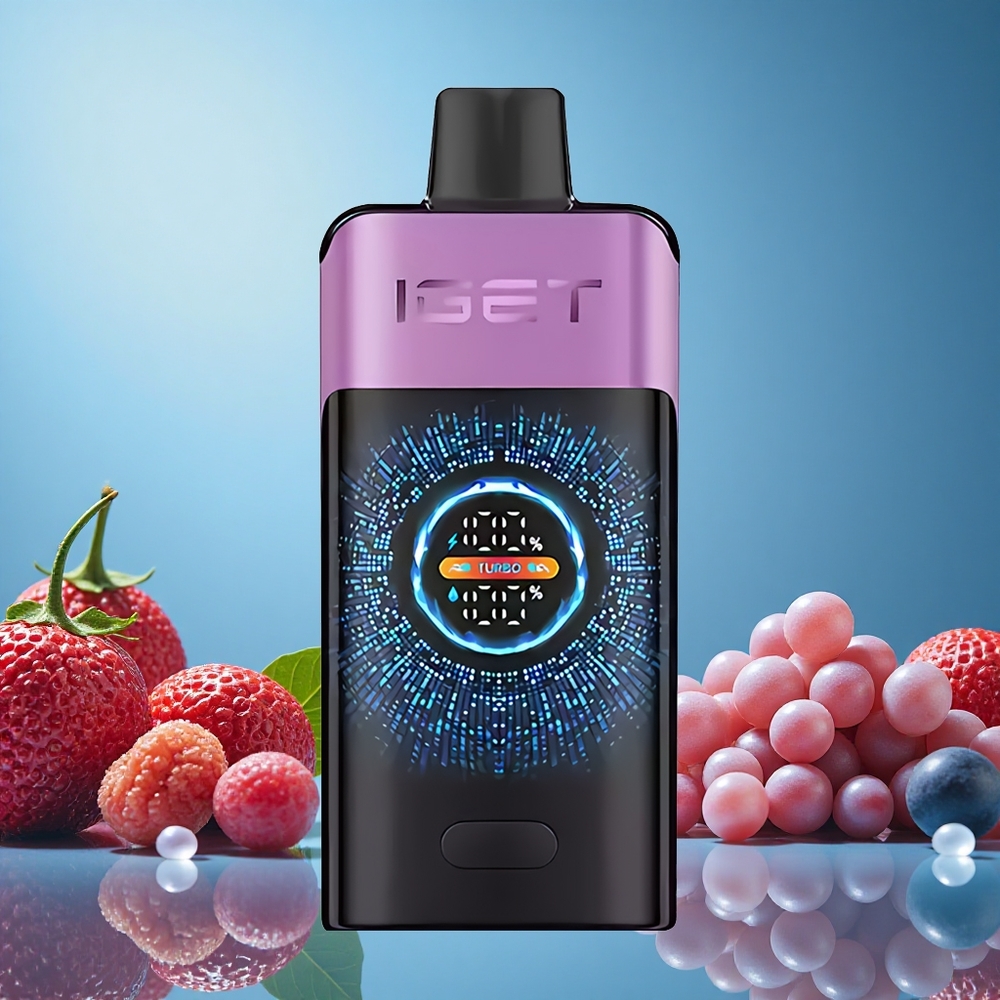 IGET ONE 12000 Puffs Chupa Chups Hroznový Czech Republic vape s 2700 mAh baterií