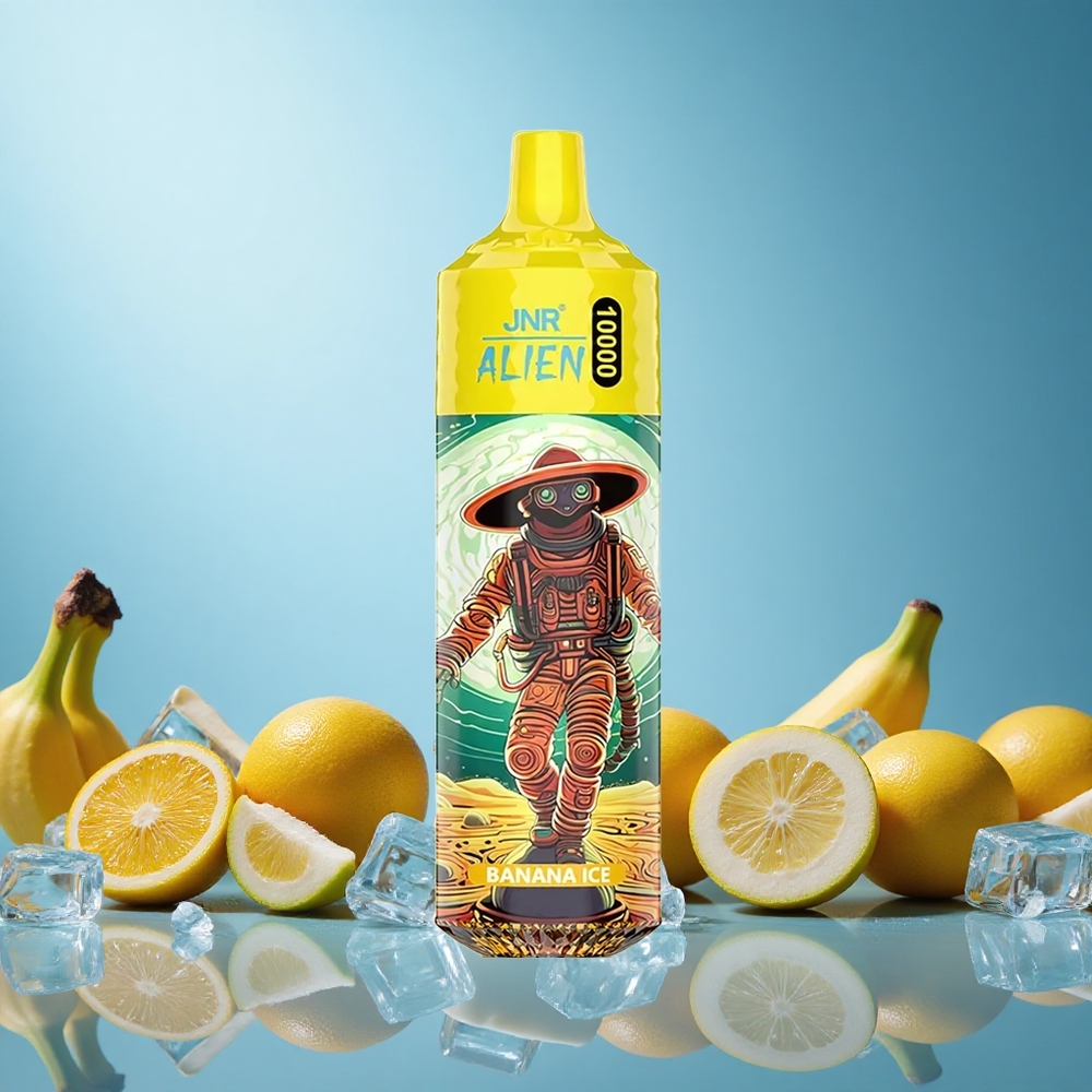 JNR Alien 10000 Puffs Banánový Led 20ml e-liquid Czech Republic vape