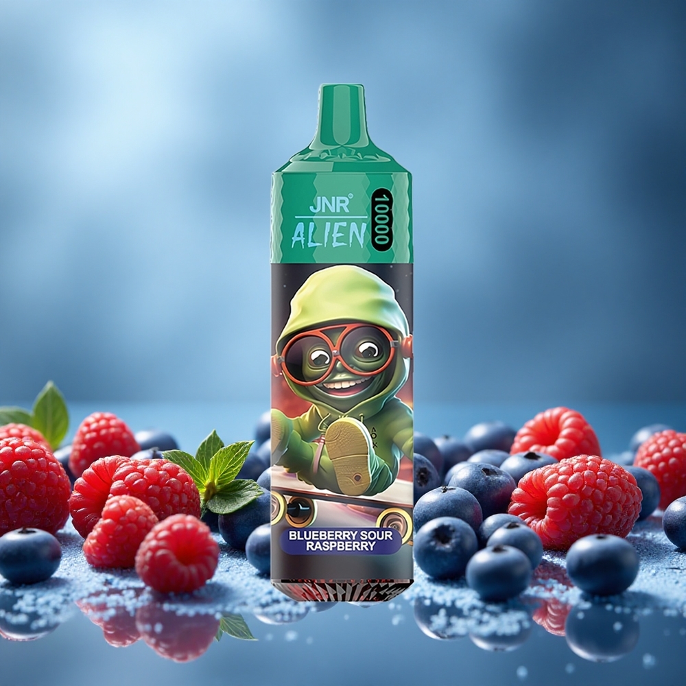 JNR Alien 10000 Puffs Borůvka-Kyselá Malina 850mAh Czech Republic vape