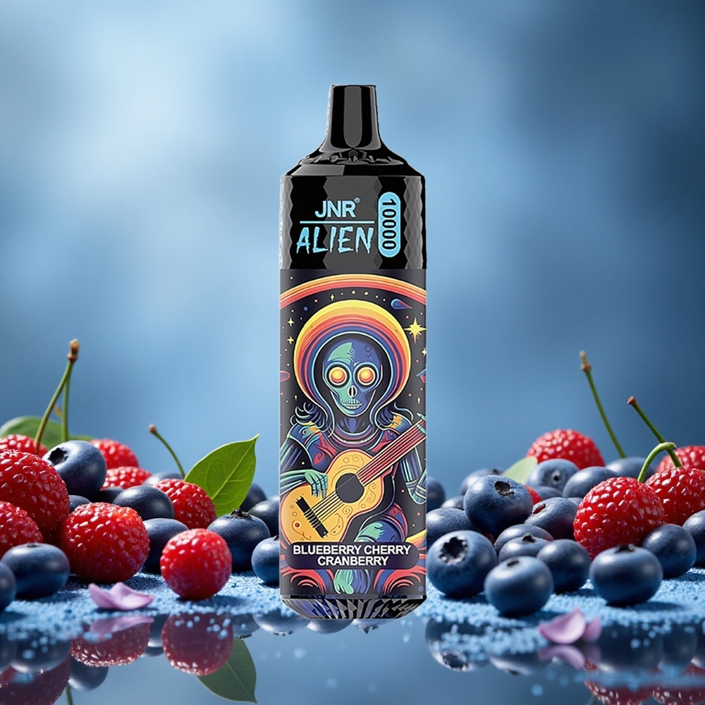 JNR Alien 10000 Puffs Borůvka Třešeň Brusinka 850mAh Czech Republic vape