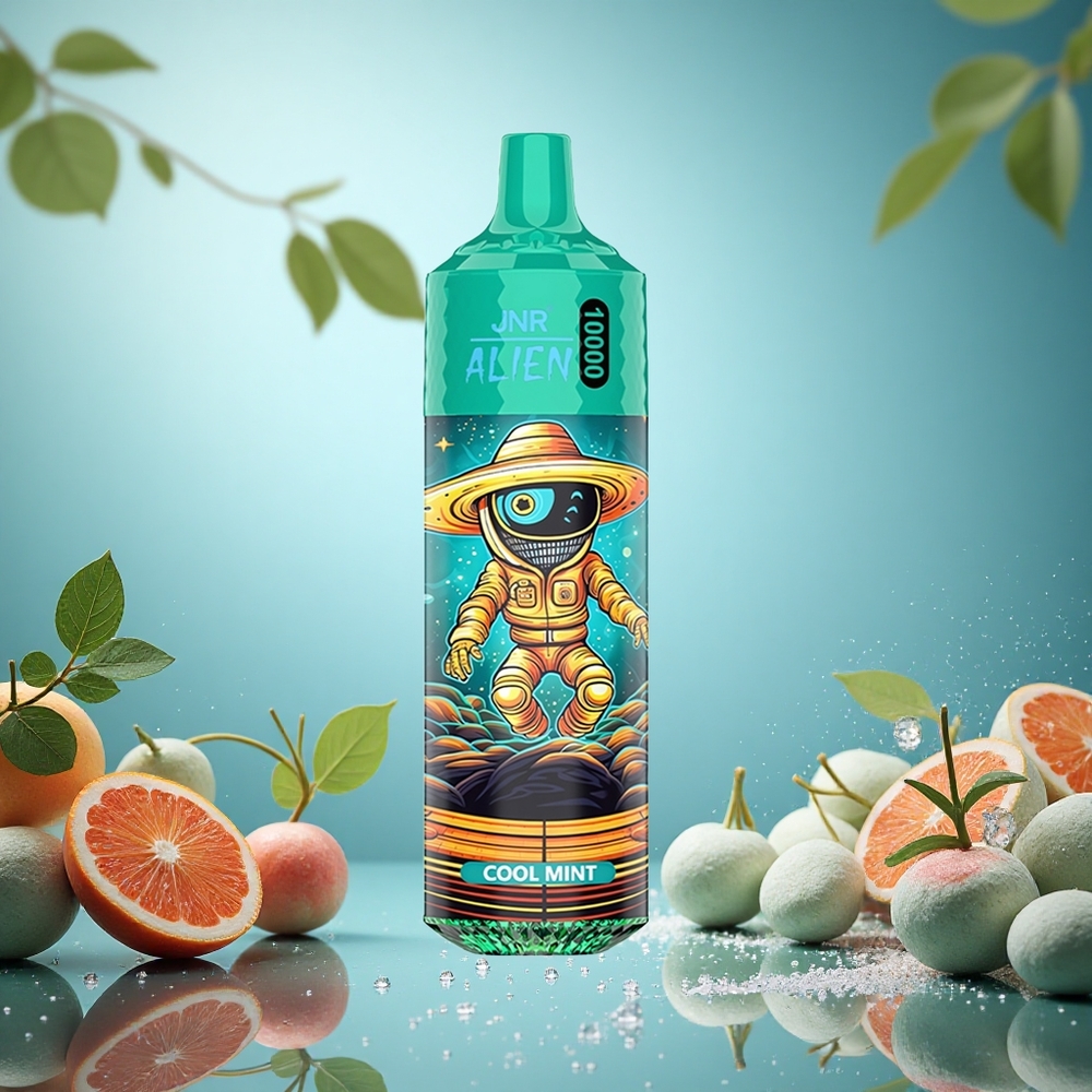 JNR Alien 10000 Puffs Cool Mint (Mátově svěží) 850mAh LED RGB Czech Republic vape