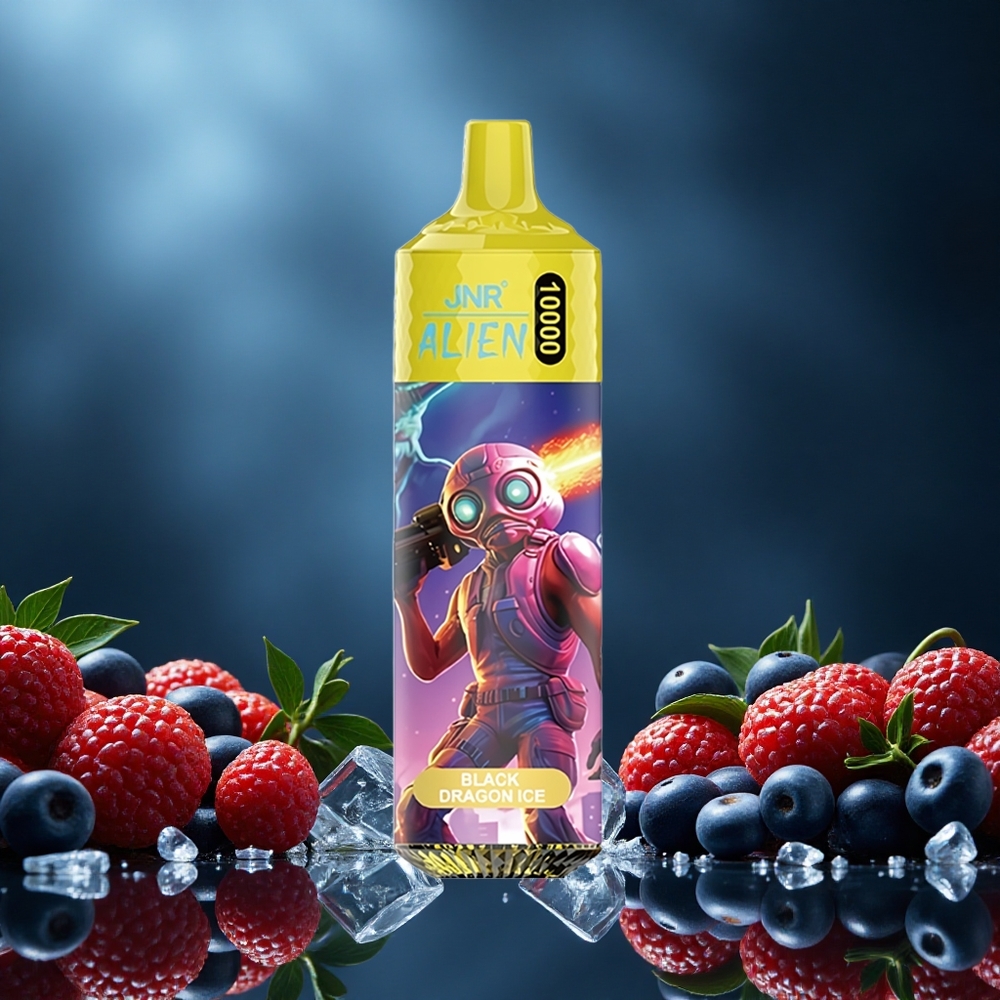 JNR Alien 10000 Puffs Černý Drahokam Ledová příchuť 850mAh Czech Republic vape