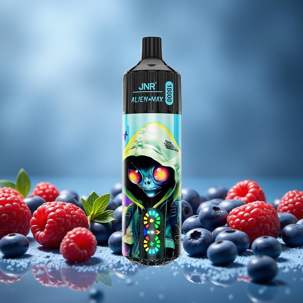 JNR Alien Max 18000 Puffs Borůvka Malina Smart LED Display Czech Republic vape