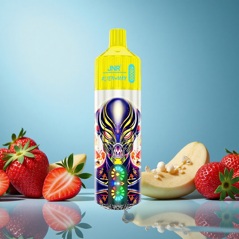 JNR Alien Max 18000 Puffs Jahoda Banán s 28ml e-liquid a Smart LED Display Czech Republic vape