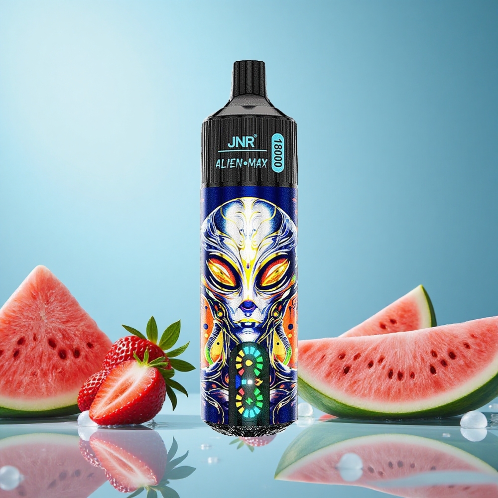 JNR Alien Max 18000 Puffs Jahoda Meloun Bubblegum Smart LED Display Czech Republic vape