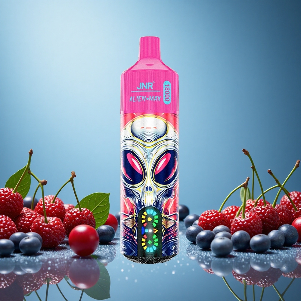 JNR Alien Max 18000 Puffs Třešeň & Bobule Smart LED Display Czech Republic vape