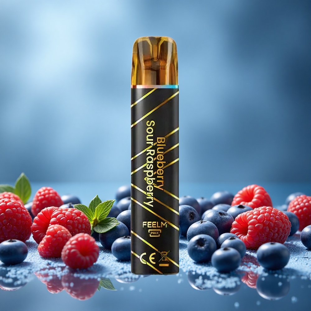JNR Black&Golden 600+200 Puffs Borůvka-Kyselá Malina Czech Republic vape