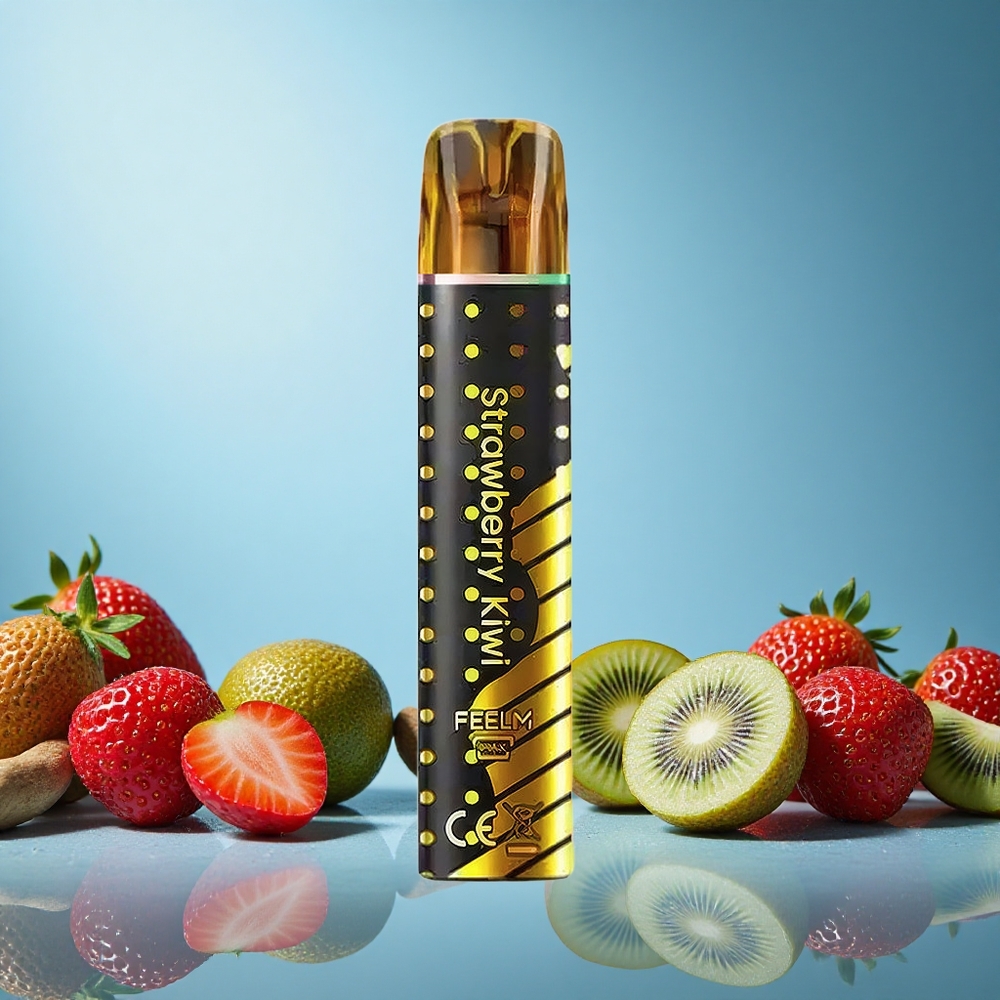 JNR Black&Golden 600+200 Puffs Jahoda-Kiwi 550mAh 2ml Czech Republic vape