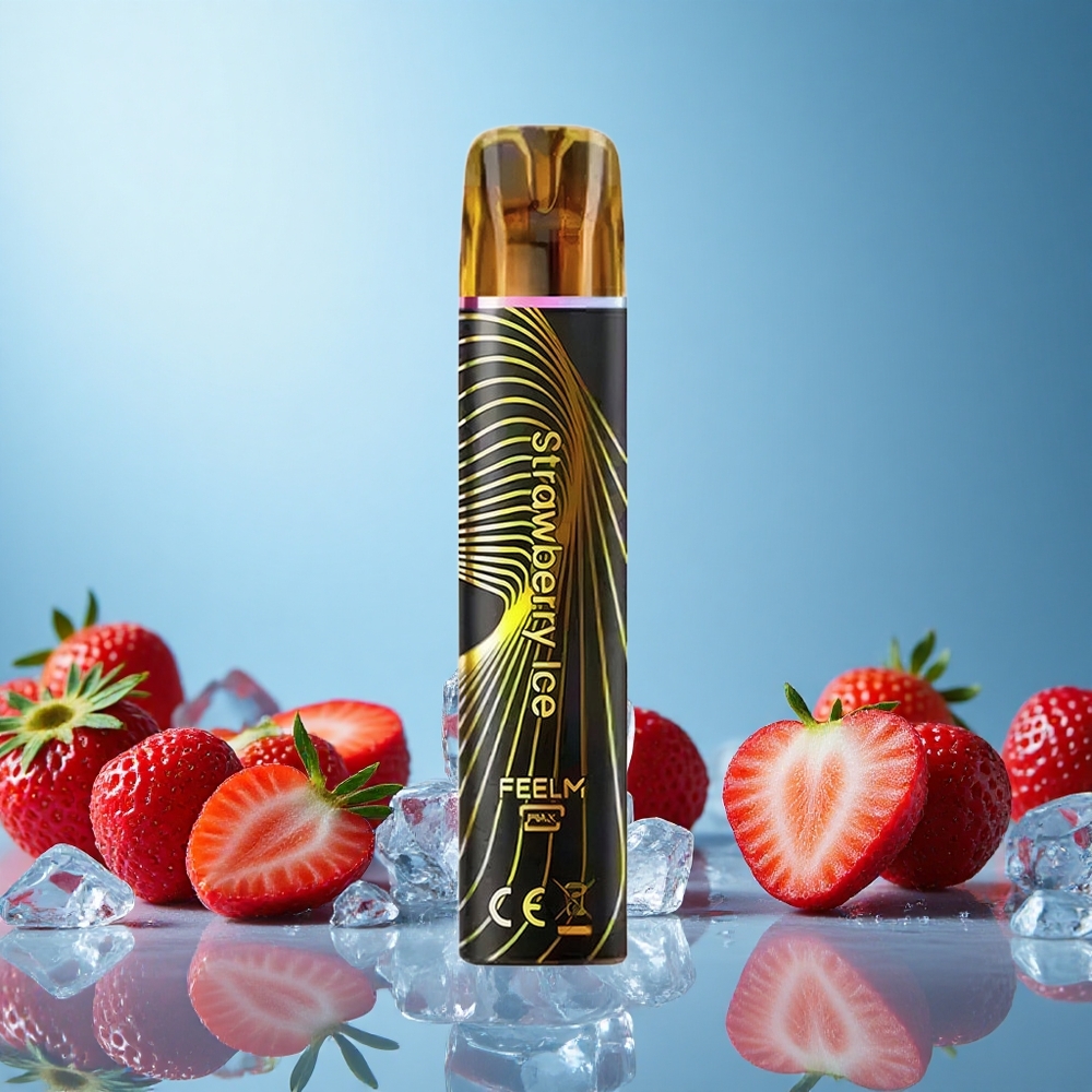 JNR Black&Golden 600+200 Puffs Jahodový led 550mAh Czech Republic vape