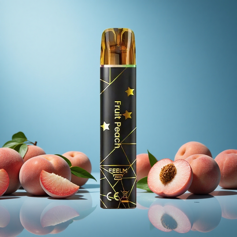 JNR Black&Golden 600+200 Puffs Jednorázová Vape Ovocná Broskev Czech Republic vape