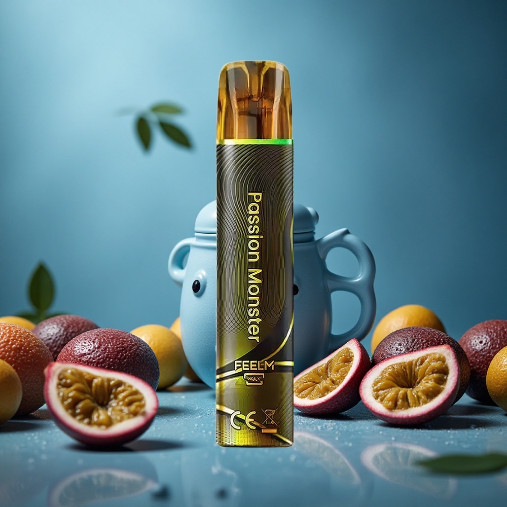 JNR Black&Golden 600+200 Puffs Jednorázová Vape Passion Monster (Vášně) 550mAh Czech Republic vape