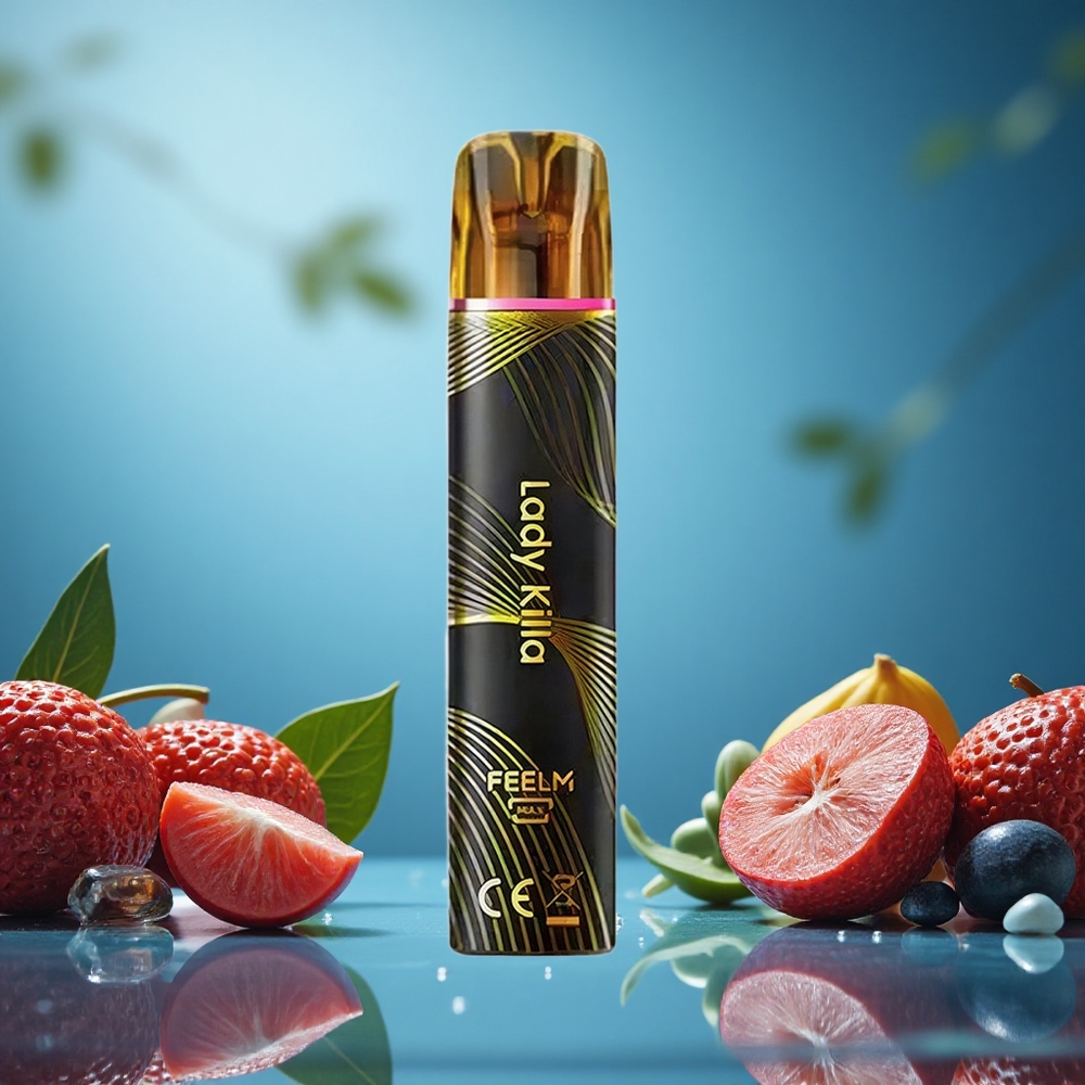 JNR Black&Golden 600+200 Puffs Lady Killa Černá&Zlatá Czech Republic vape