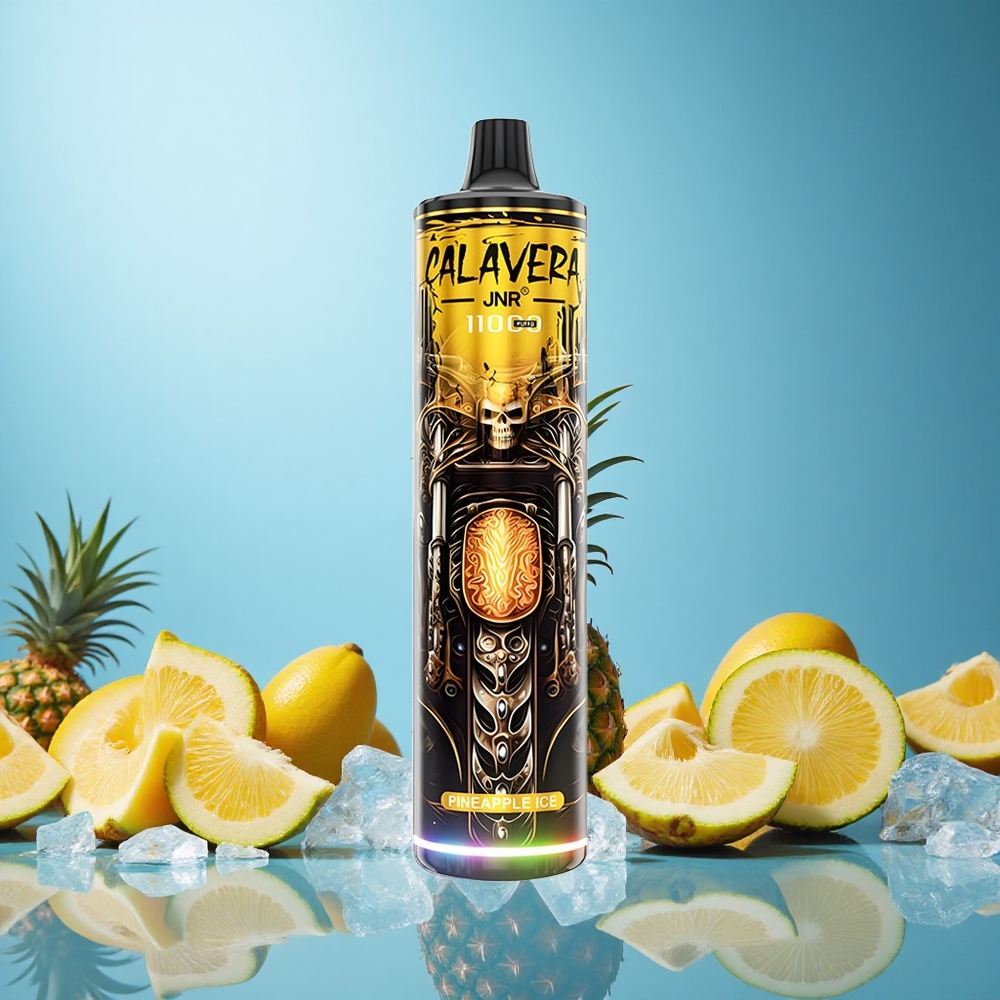 JNR Calavera 11000 Puffs Ananas Led Czech Republic vape s Typ-C nabíjením a 21ml náplní