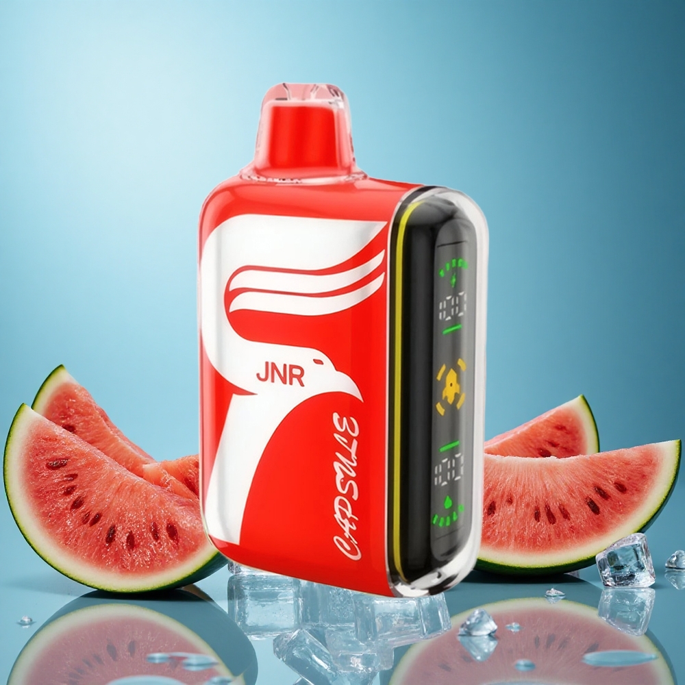 JNR Capsule 15000 Puffs Vodný Meloun Led Czech Republic vape s 850mAh baterií a 20ml náplně