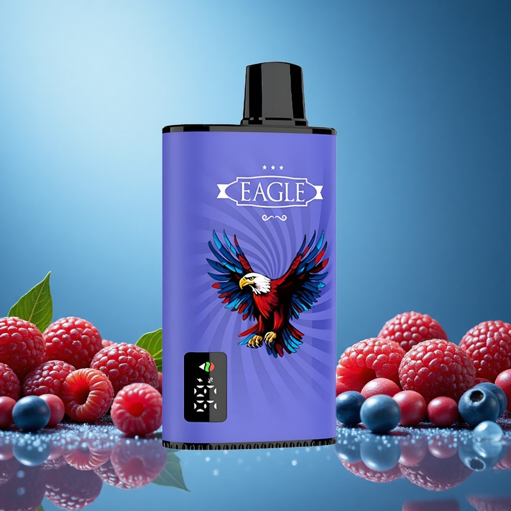JNR EAGLE Smart 23000 Puffs Blue Razz Třešeň Digitální Displej Czech Republic vape