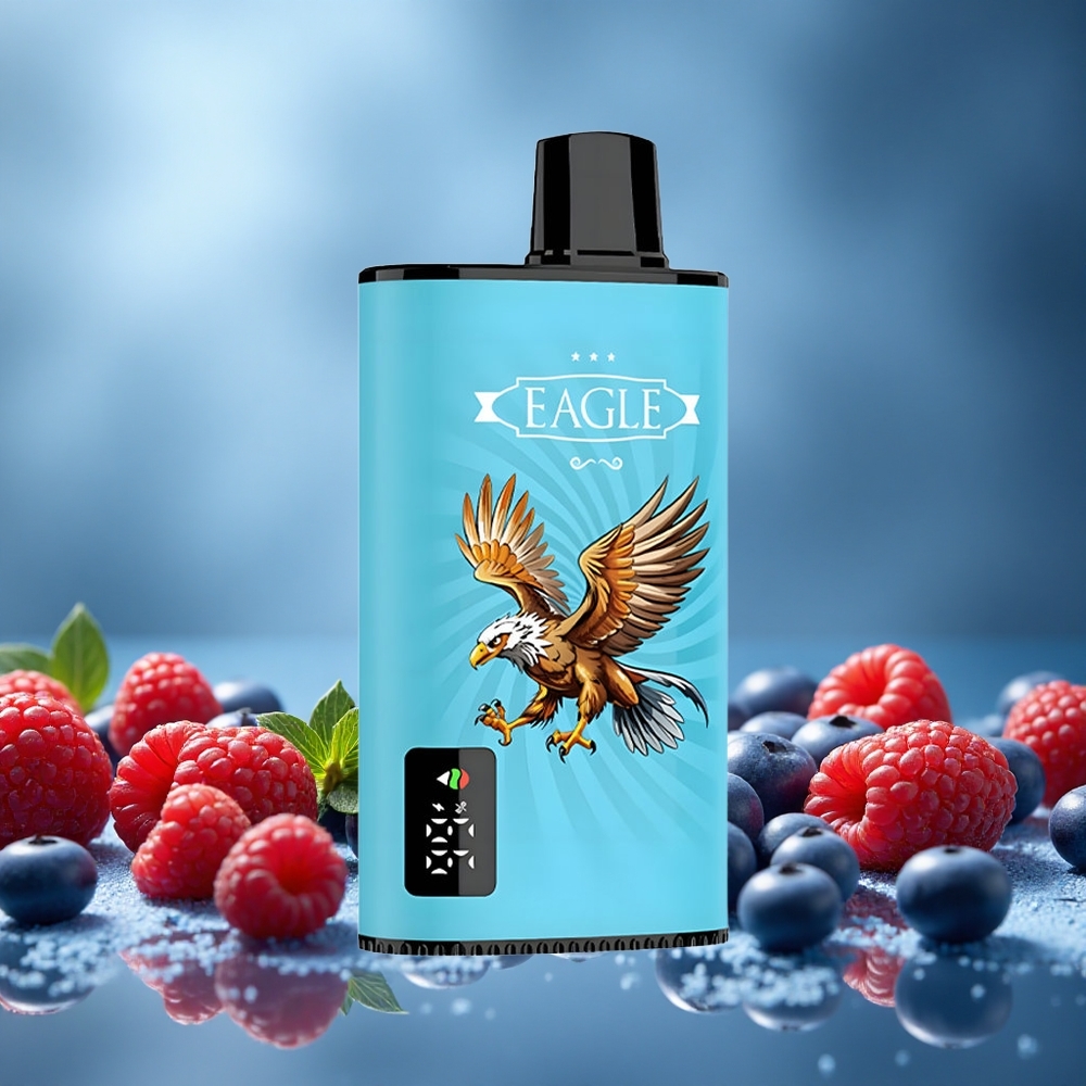 JNR EAGLE Smart 23000 Puffs Borůvka Kyselá Malina s Digitálním Displejem a Nastavitelným Průtokem Vzduchu Czech Republic vape