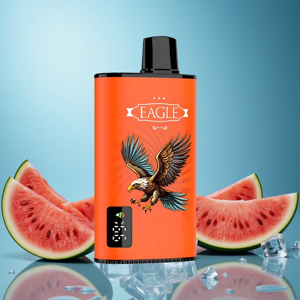 JNR EAGLE Smart 23000 Puffs Vodový Meloun Led 1.0ohm Mřížková Cívka Czech Republic vape