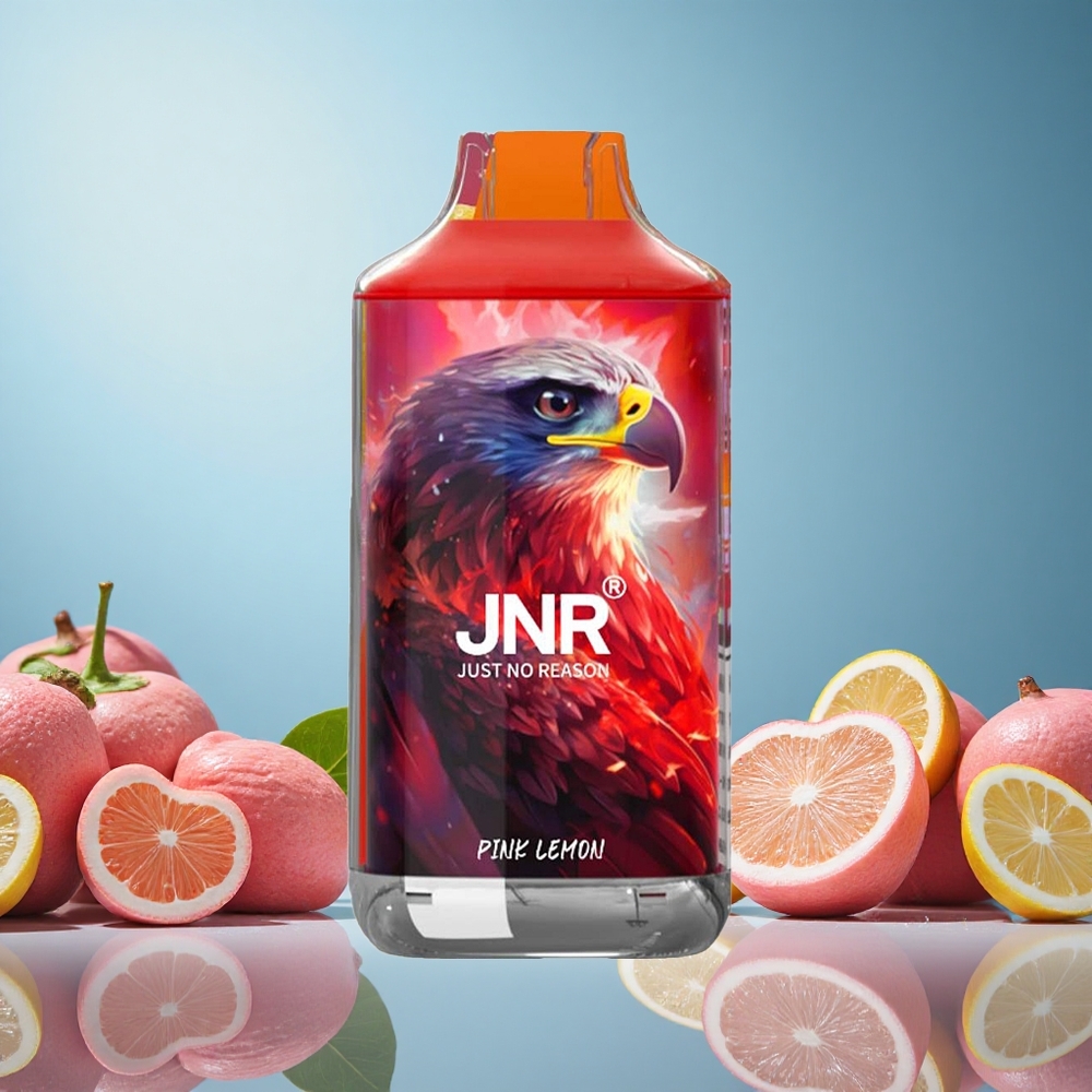 JNR Falcon 16000 Puffs Růžový Citron Czech Republic vape s 22ml e-liquid a Dual Mesh Coil