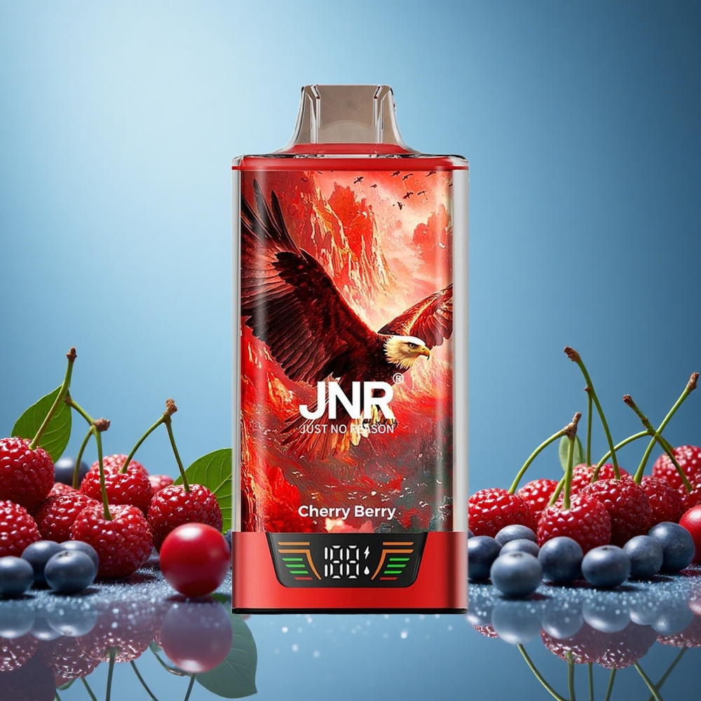 JNR Falcon Pro 28000 Cherry Berry 30ml předplněná kapacita Czech Republic vape