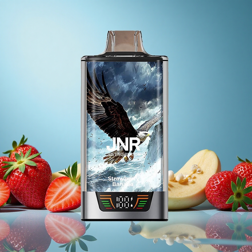 JNR Falcon Pro 28000 Jahodová Banánová Jednorázová Vape s 28000 potahy a 5% Nikotinu Czech Republic vape