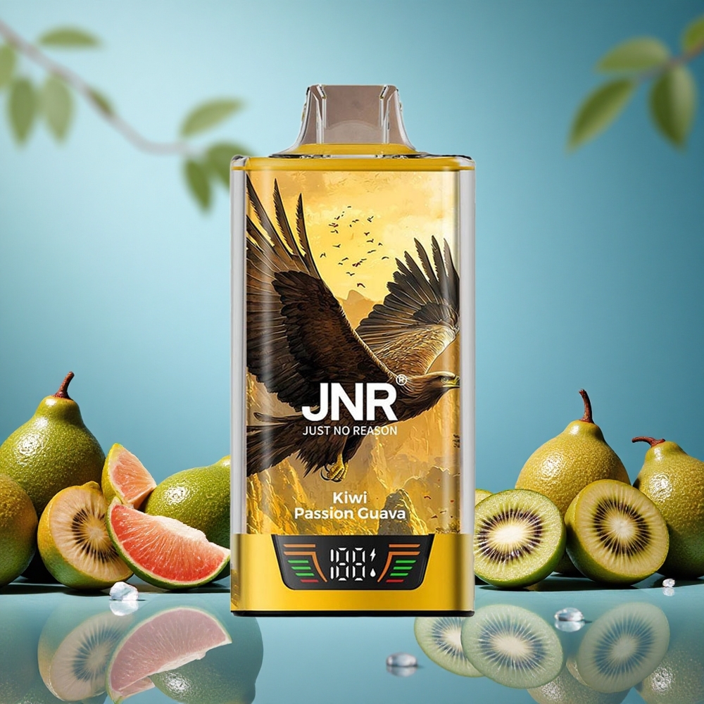JNR Falcon Pro 28000 Kiwi Passión Guava 30ml předplněný Dual Mesh Coil Czech Republic vape