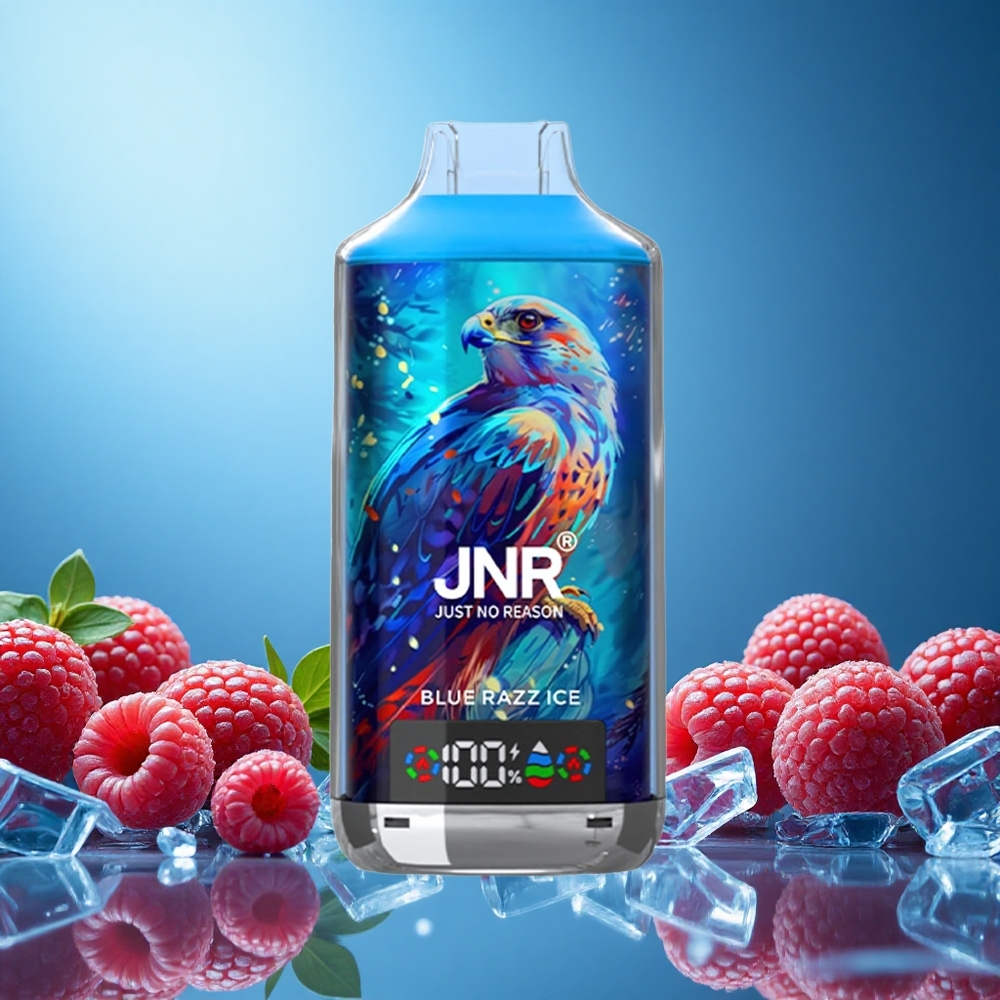 JNR Falcon X 18000 Puffs Blue Razz Ice (18000 Šluků, 24ml E-liquid) Czech Republic vape