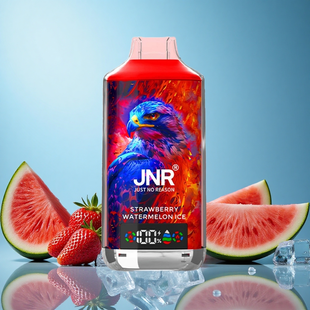 JNR Falcon X 18000 Puffs Jahoda Meloun Led Czech Republic vape s 24ml náplní a 750mAh baterií