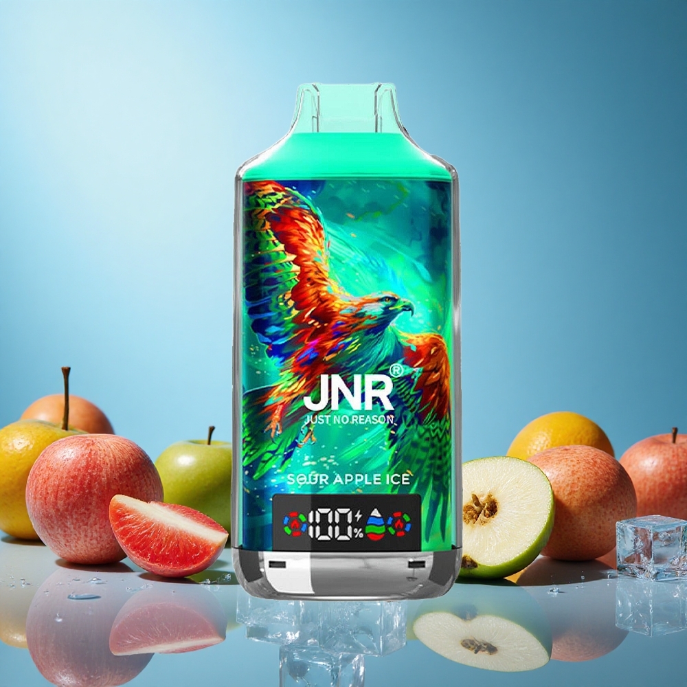 JNR Falcon X 18000 Puffs Kyselé Jablko Led 24ml Dual Mesh Coil Czech Republic vape