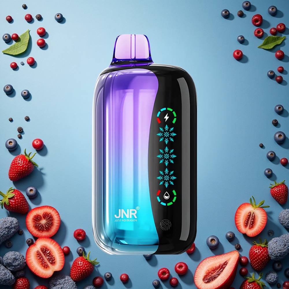 JNR Flex Ice 21000 Puffs Jednorázová Vape Směs Berry s nastavitelným Ice a 26ml e-liquid Czech Republic vape