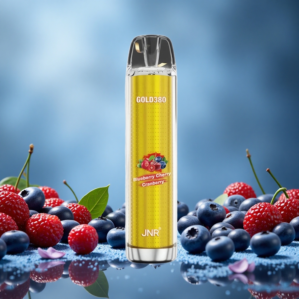 JNR Gold380 6000 Puffs Borůvka Třešeň Brusinka 13ml e-liquid Czech Republic vape
