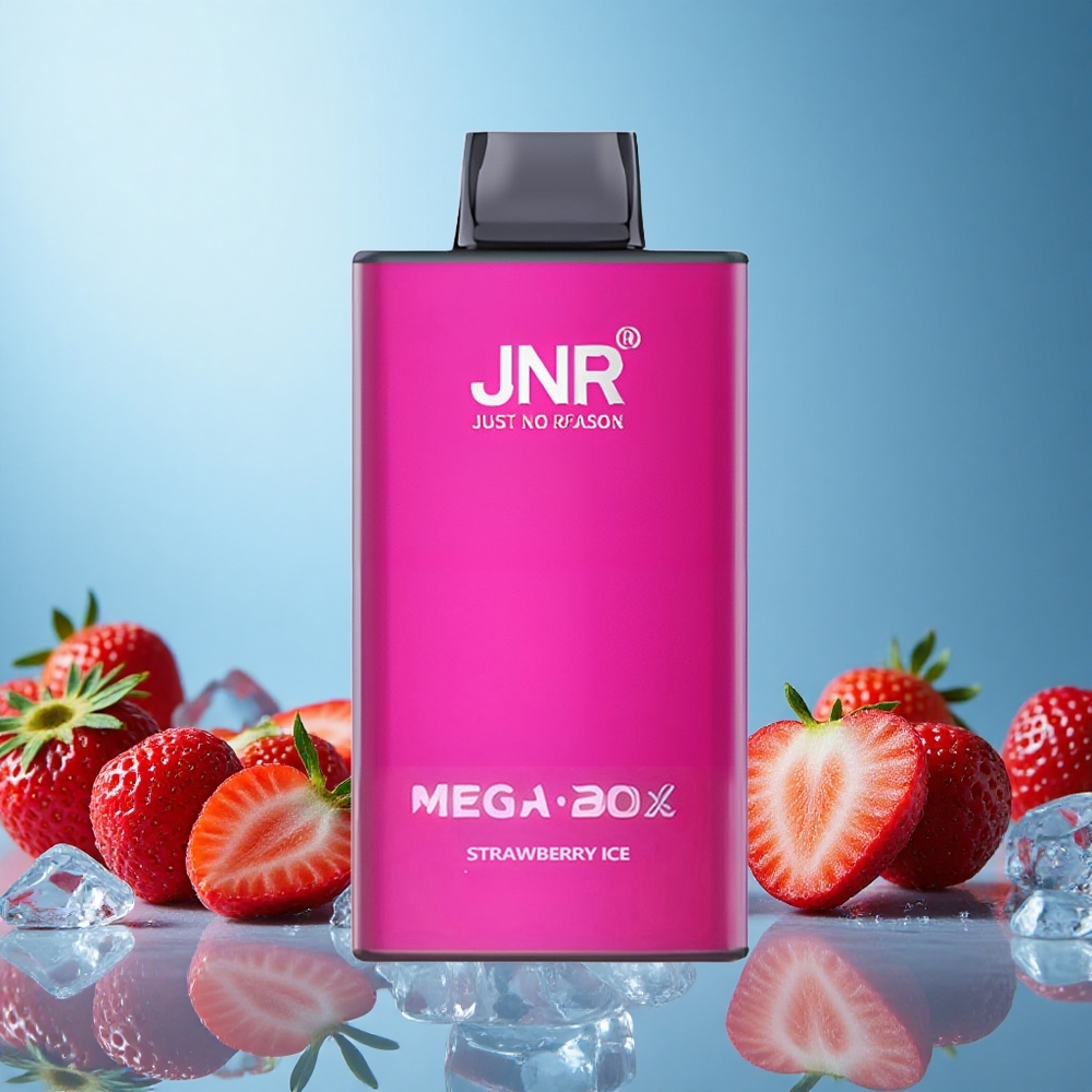JNR Mega Box 25000 Puffs Jahodový Led Jednorázová Vape 30ml Kapacita Czech Republic vape