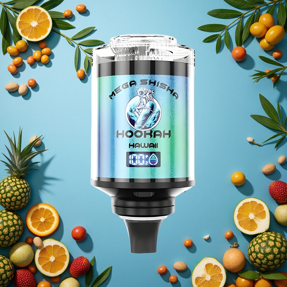JNR Mega Shisha Hookah 100K 60ml Kapacita Hawaii Czech Republic vape
