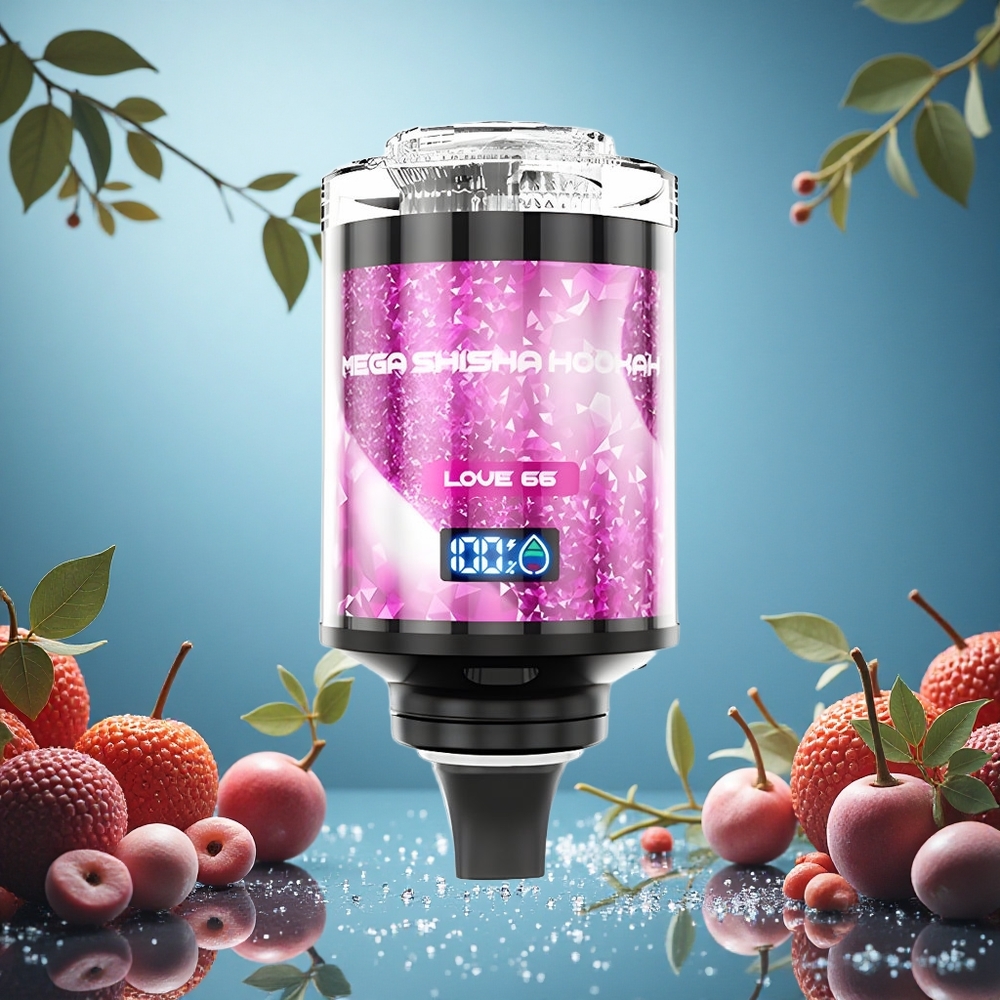 JNR Mega Shisha Hookah 100K 60ml Kapacita e-Kapaliny Love 66 Czech Republic vape