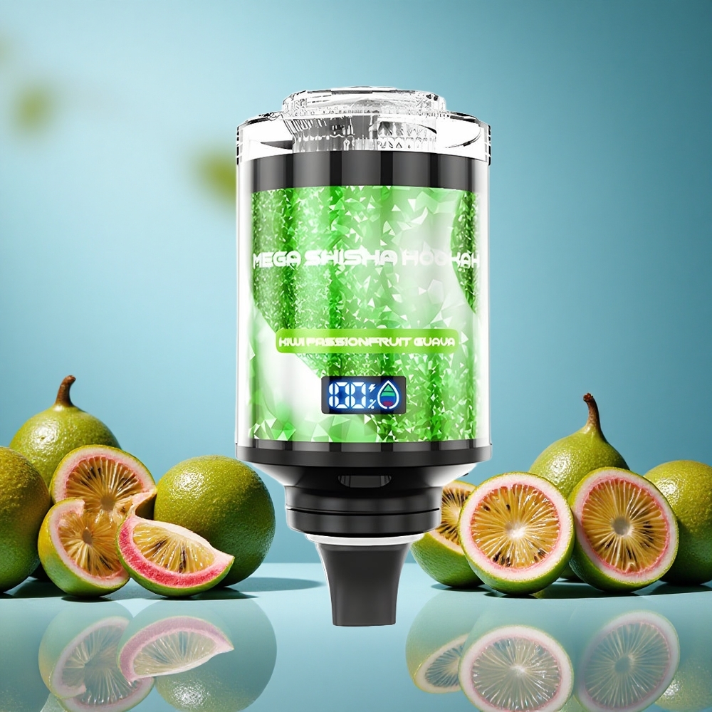 JNR Mega Shisha Hookah 100K Kiwi Maracuja Guava 60ml kapacita e-liquidu Czech Republic vape