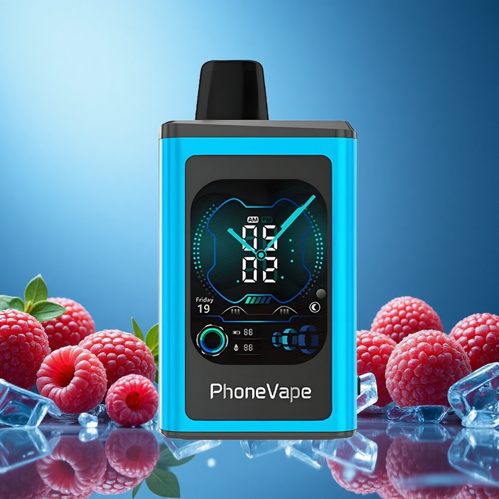 JNR PhoneVape 30000 Puffs Jednorázová Vape Blue Razz Ice (850mAh Type-C Nabíjecí Baterie) Czech Republic vape