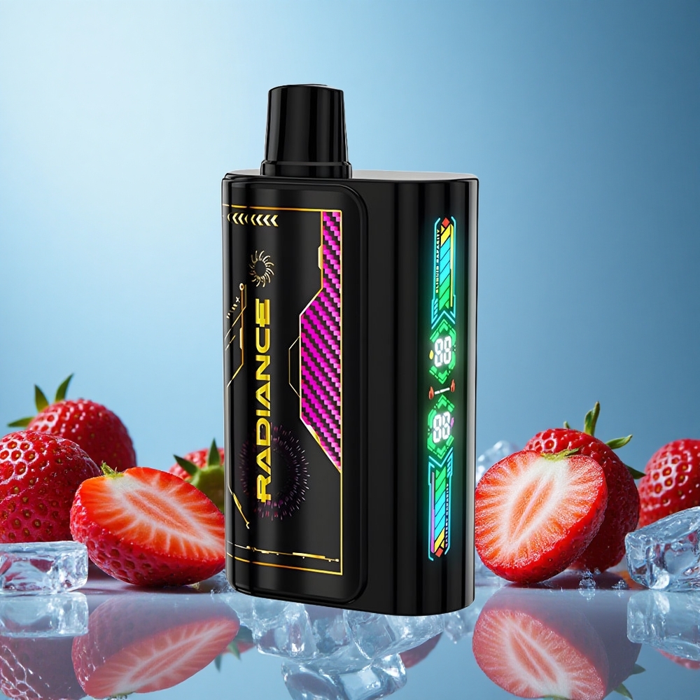 JNR Radiance 31000 Puffs Jednorázová Vape Jahodový Led Smart Animation Screen Czech Republic vape