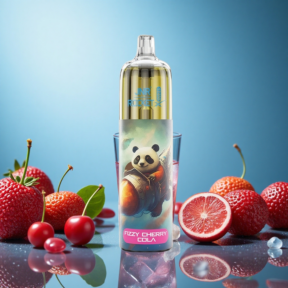 JNR Rocket-X 12400 Puffs Fizzy Třešňová Kola s RGB světly Czech Republic vape