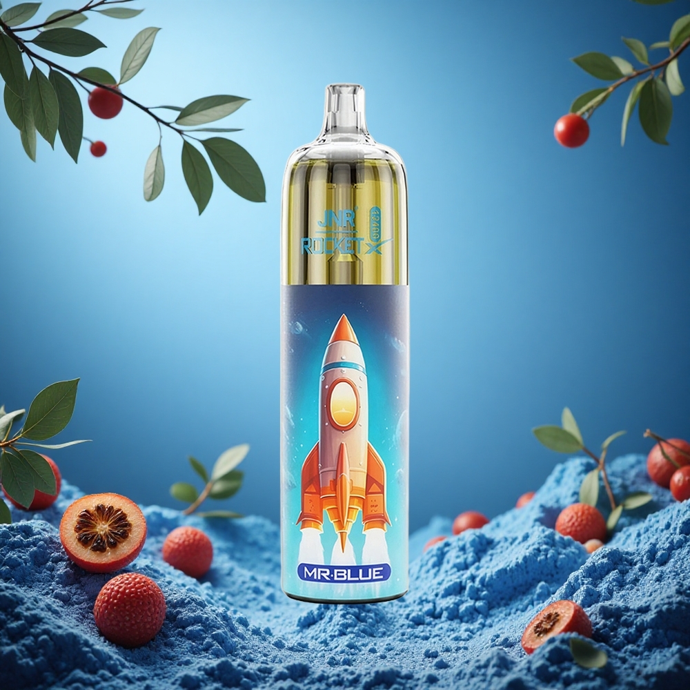 JNR Rocket-X 12400 Puffs Jednorázová Vape Pan Blue (Mr Blue) s nastavitelným průtokem vzduchu a RGB osvětlením Czech Republic vape