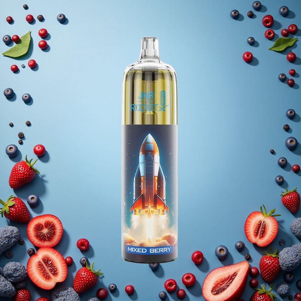 JNR Rocket-X 12400 Puffs Směs Bobulí s Adjustable Airflow a RGB světly Czech Republic vape