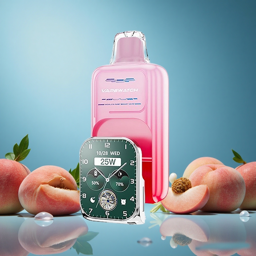 JNR Vape Watch 30000 Puffs Broskvová příchuť 19mL 1000mAh Czech Republic vape
