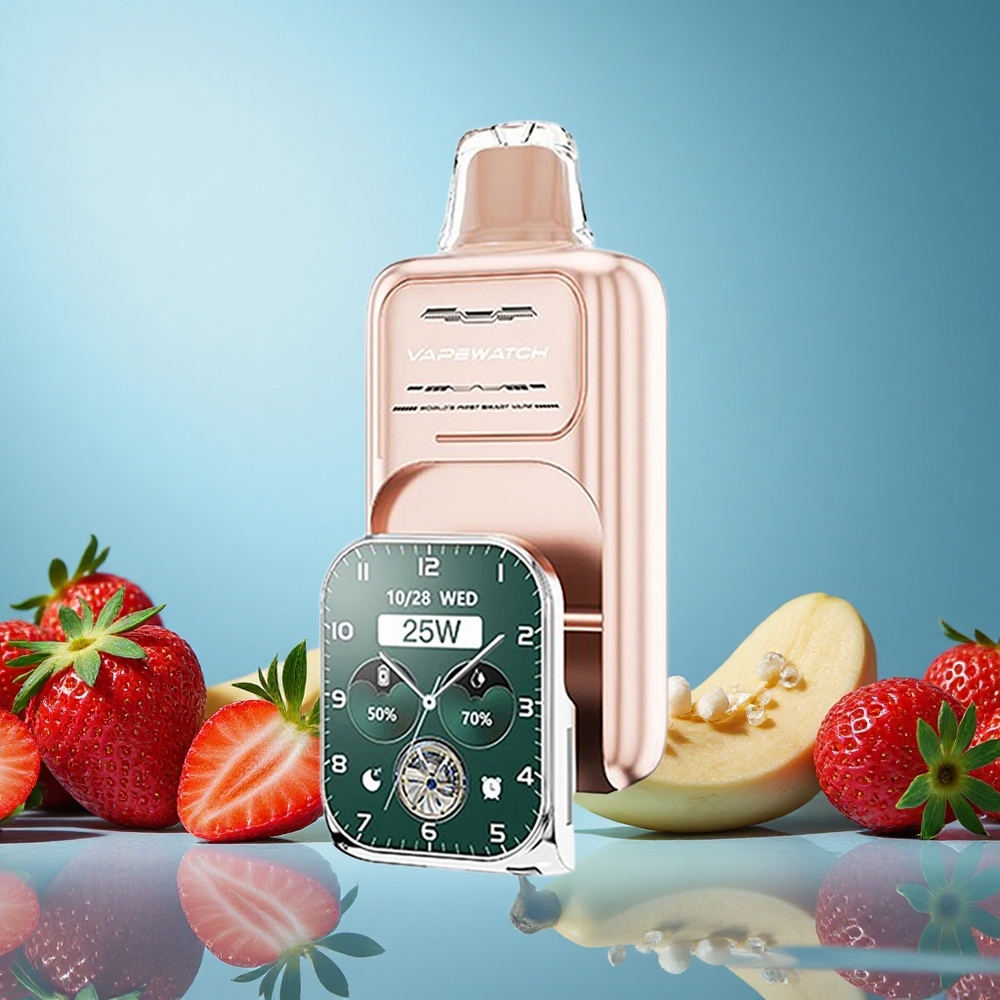JNR Vape Watch 30000 Puffs Jahoda Banán 19mL Dual Mesh Coil Czech Republic vape