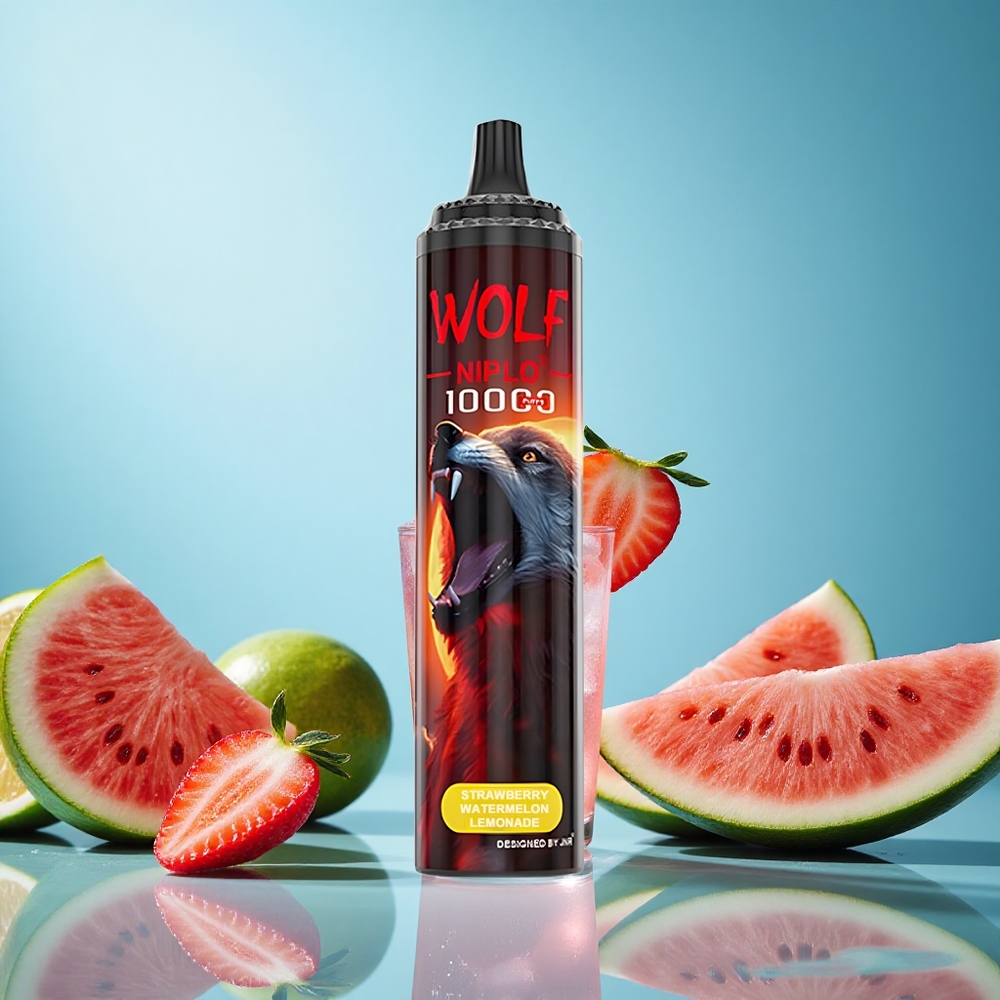 JNR Wolf Niplo 10000 Puffs Jahoda Meloun Limonáda 20ml 650mAh Czech Republic vape
